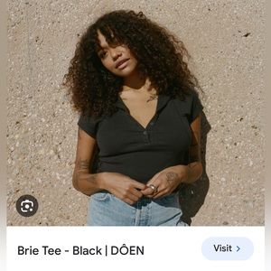 BRIE TEE -- BLACK / M